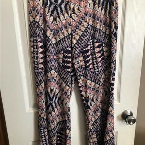 Women’s Large navy palazzo wide leg dress pants